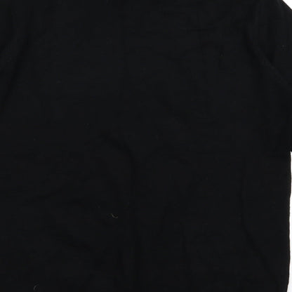 Brand and care label for Soon women’s black jumper, size UK 12