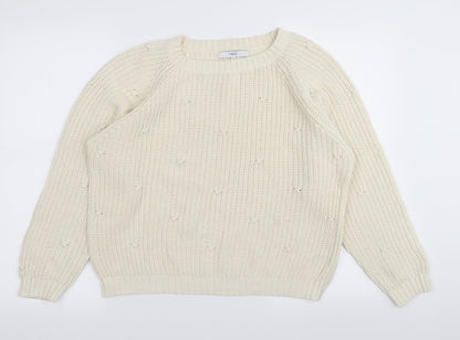 NEXT Womens Ivory   Pullover Jumper Size S