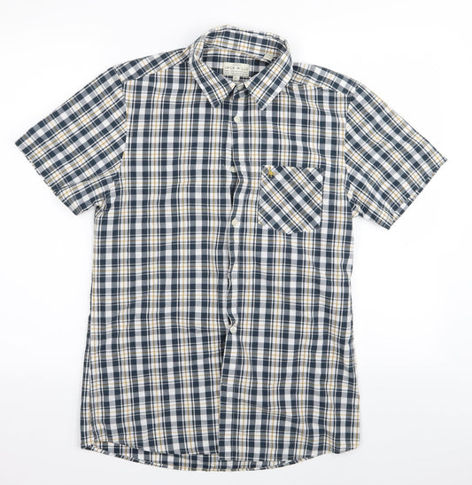 Mens UK Size S Jack Wills Multicoloured  Button-Up Short Sleeve Casual Shirt
