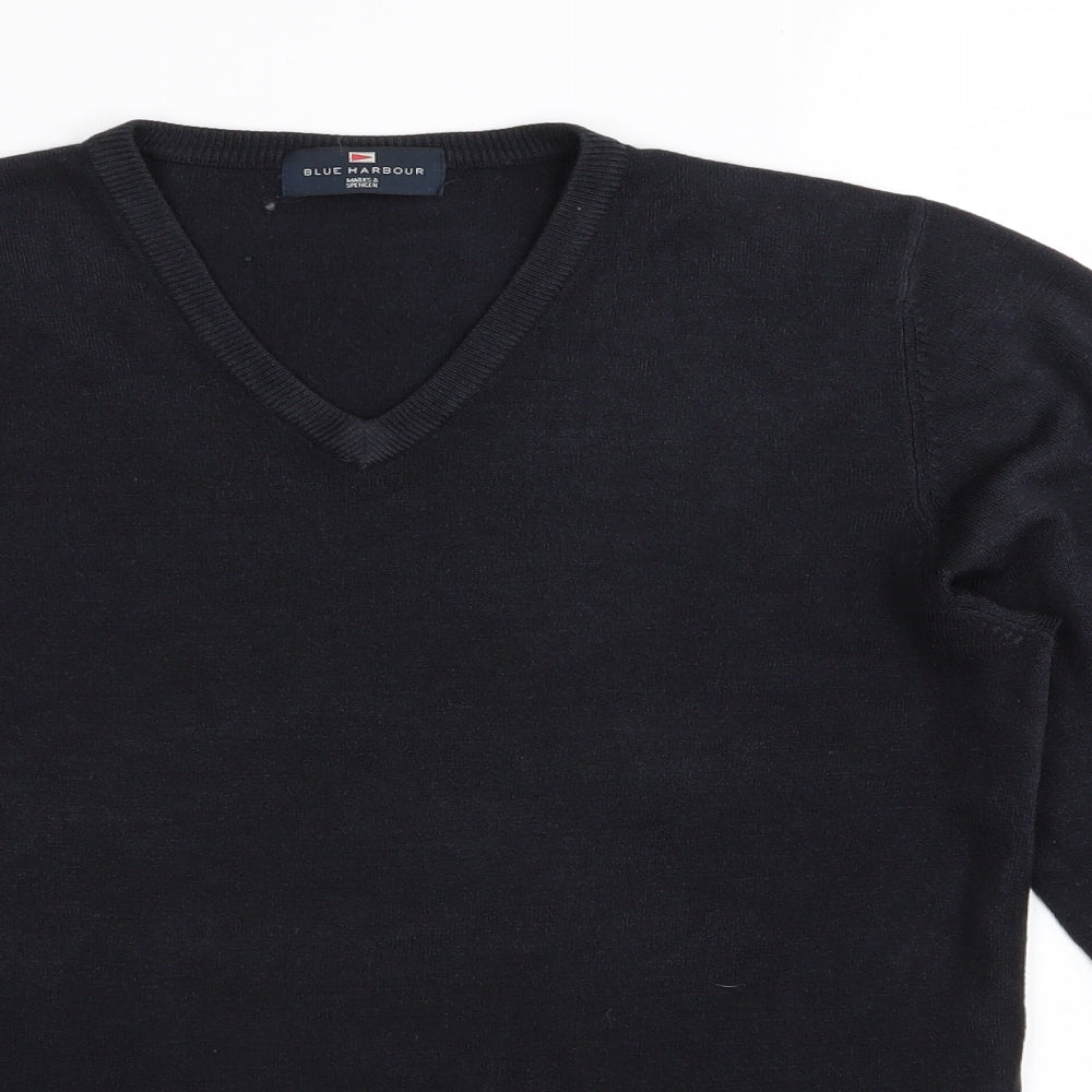 M&S Mens Blue   Pullover Jumper Size S