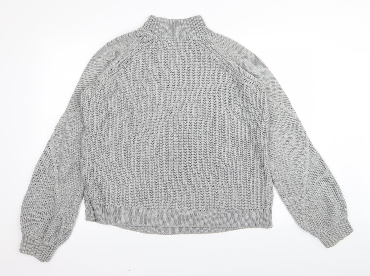 Back view of Dorothy Perkins women’s grey jumper, size UK 10