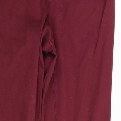 Womens UK Size 10 H&M Regular Fit Skinny Red Jeans