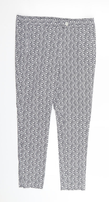 Womens UK Size 10 Dorothy Perkins Regular Fit  Blue Trousers
