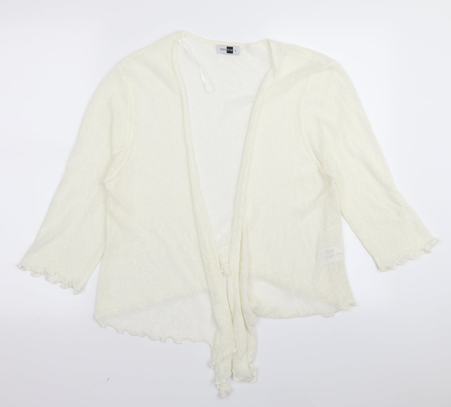 stock shop Womens White   Full Zip Jumper Size L