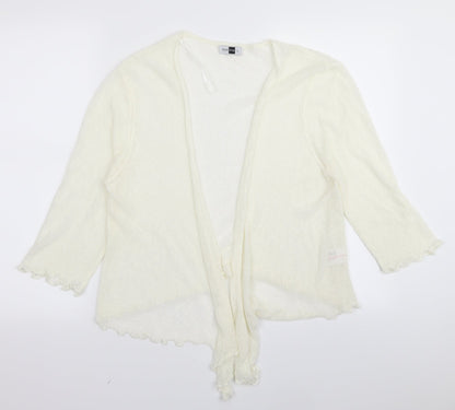 stock shop Womens White   Full Zip Jumper Size L