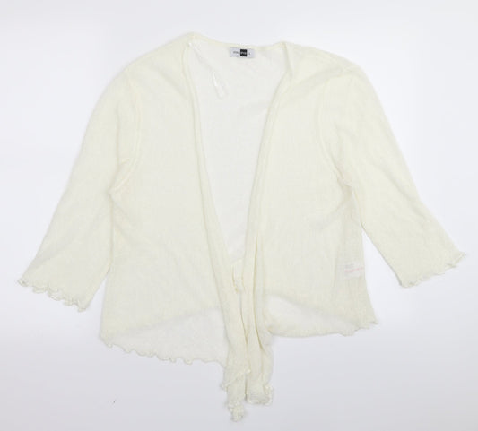 stock shop Womens White   Full Zip Jumper Size L