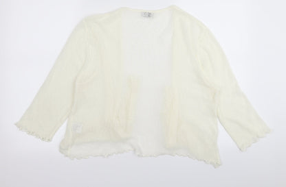 stock shop Womens White   Full Zip Jumper Size L