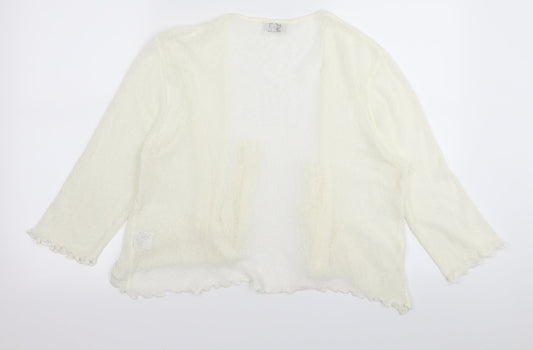 stock shop Womens White   Full Zip Jumper Size L