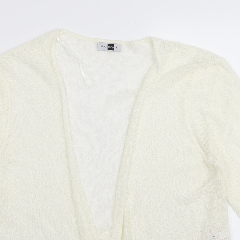 stock shop Womens White   Full Zip Jumper Size L