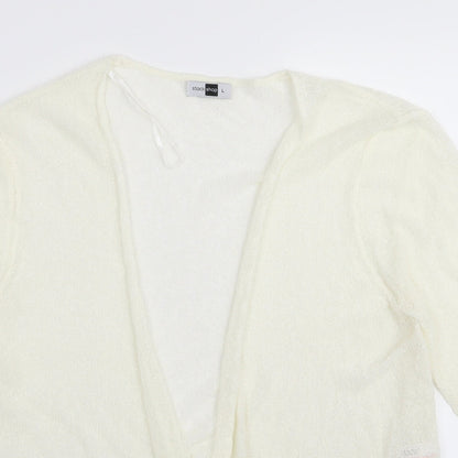 stock shop Womens White   Full Zip Jumper Size L