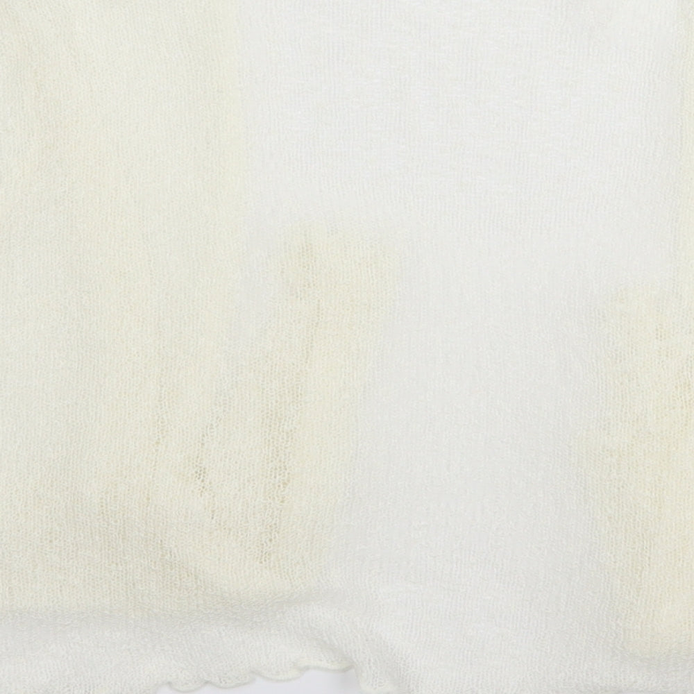 stock shop Womens White   Full Zip Jumper Size L