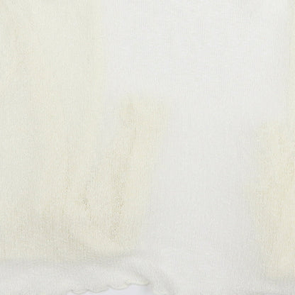 stock shop Womens White   Full Zip Jumper Size L