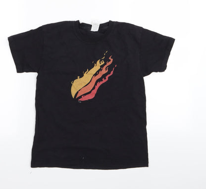 Fruit of the Loom Boys Black   Basic T-Shirt Size 7-8 Years