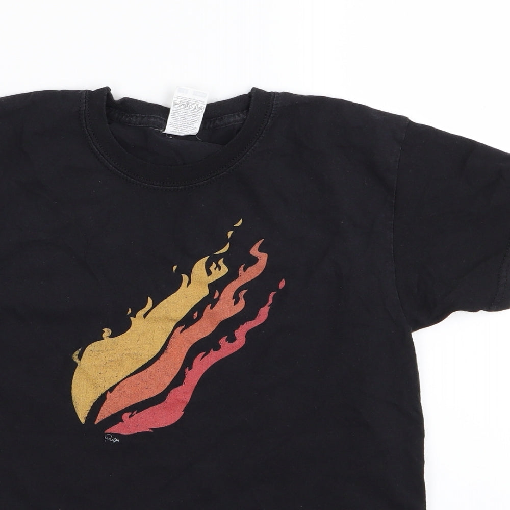 Fruit of the Loom Boys Black   Basic T-Shirt Size 7-8 Years
