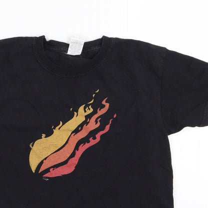 Fruit of the Loom Boys Black   Basic T-Shirt Size 7-8 Years