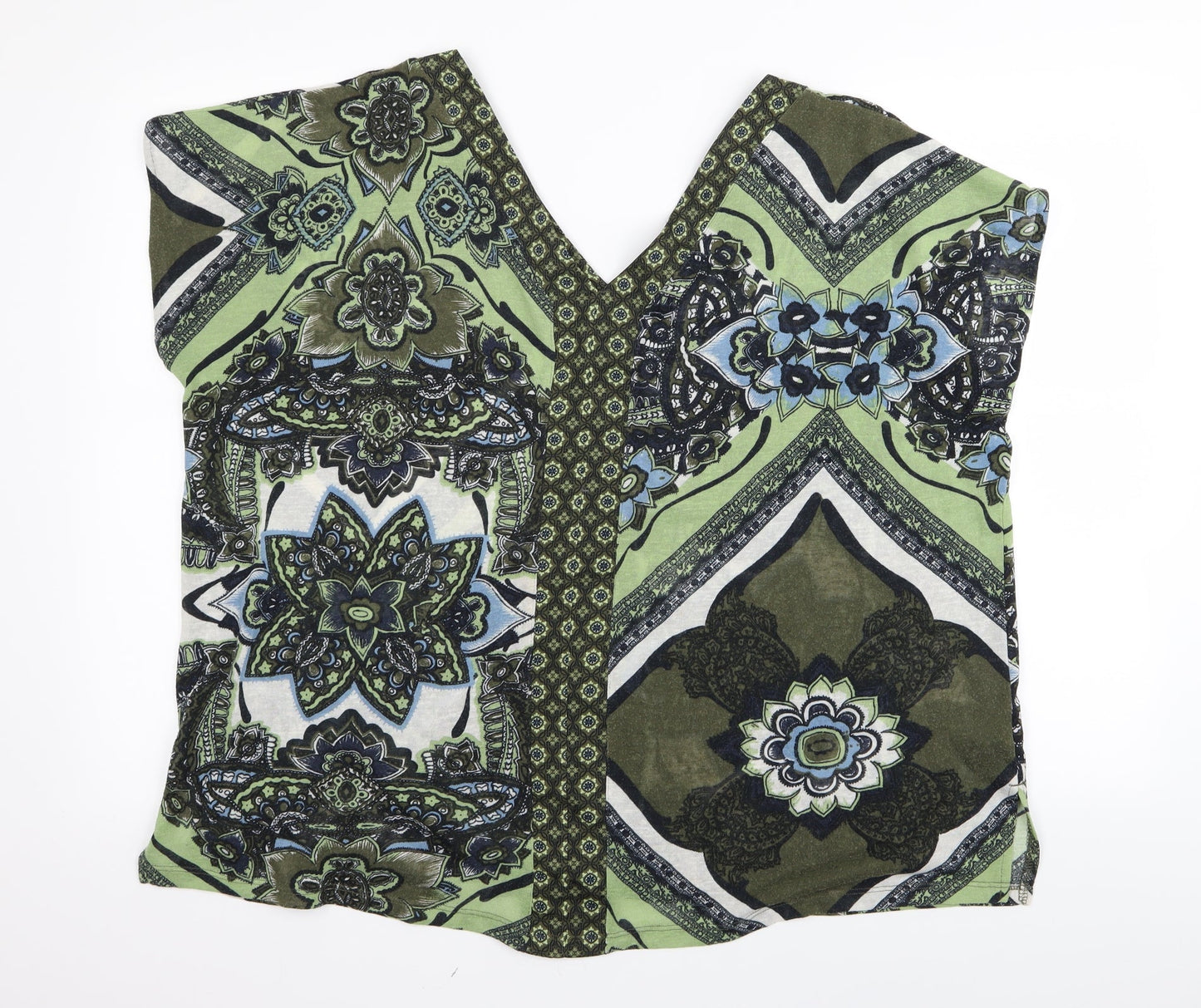 NEXT Womens Multicoloured Geometric  Basic T-Shirt Size 10