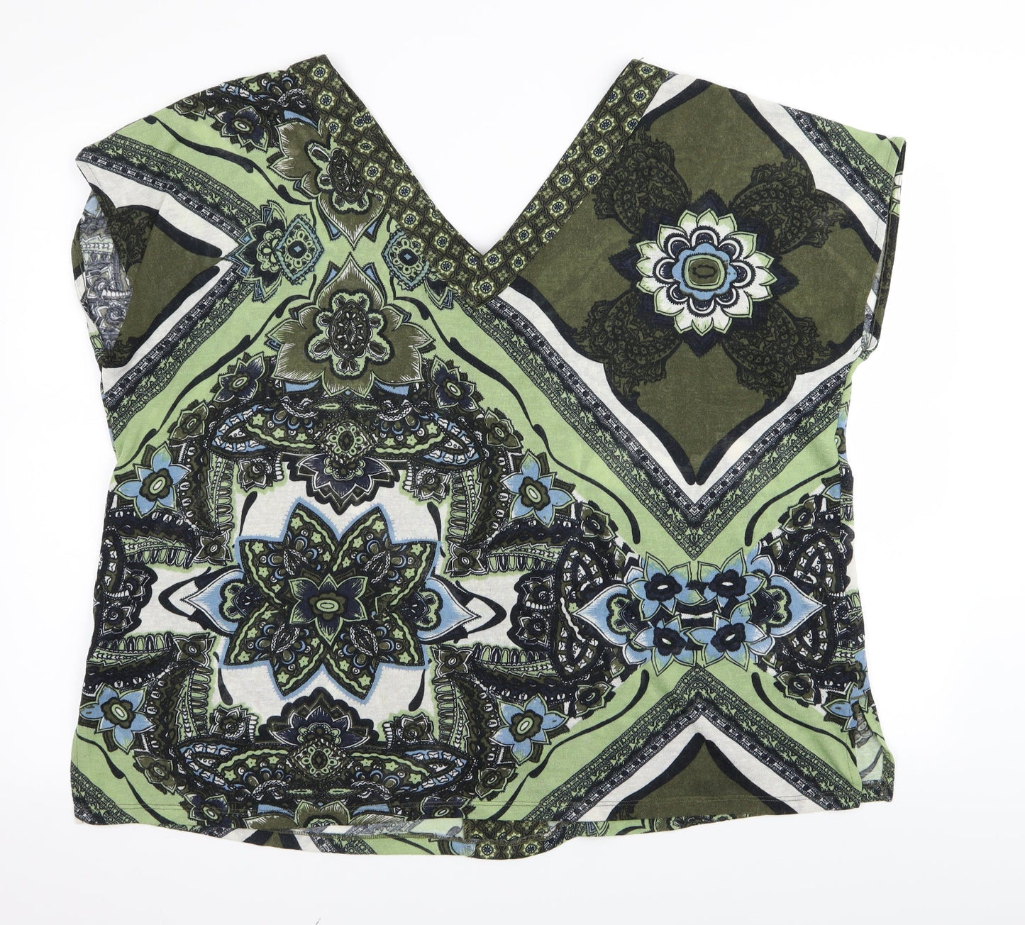 NEXT Womens Multicoloured Geometric  Basic T-Shirt Size 10