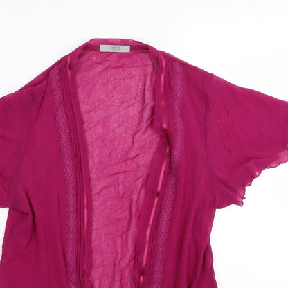 M&S Womens Purple   Cardigan Jumper Size 10