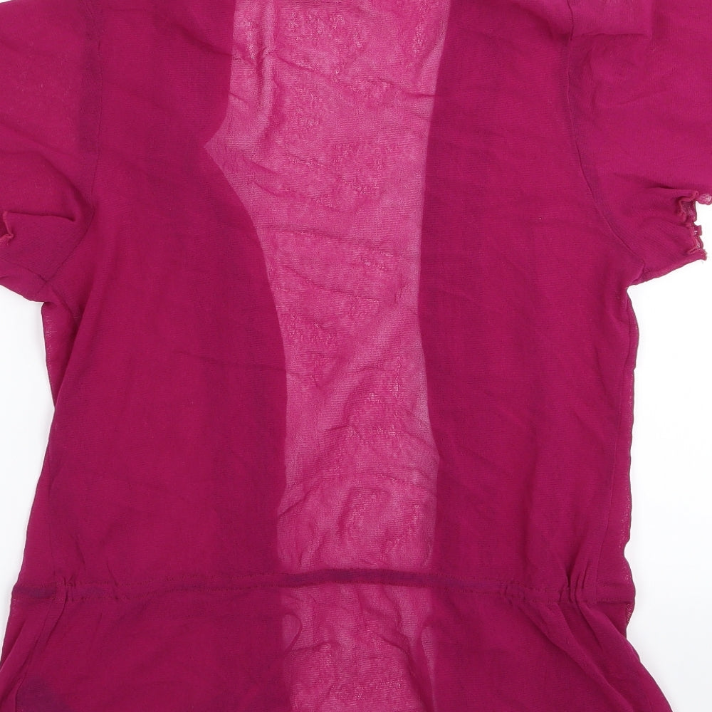 M&S Womens Purple   Cardigan Jumper Size 10