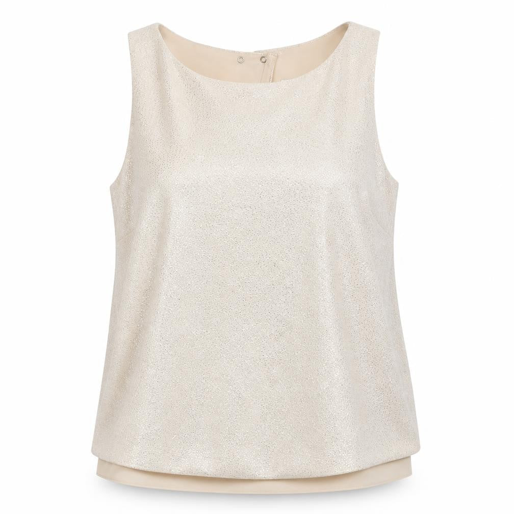 Womens UK Size 10 NEXT Gold Basic T-Shirt