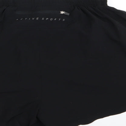 F&F Mens Black   Cargo Shorts Size XS - Stretch waistband