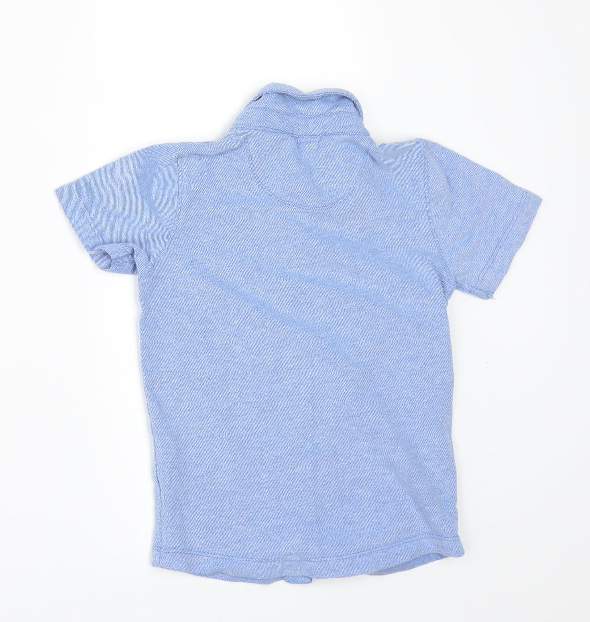 Back view of Next boys’ blue basic polo, size 3, years