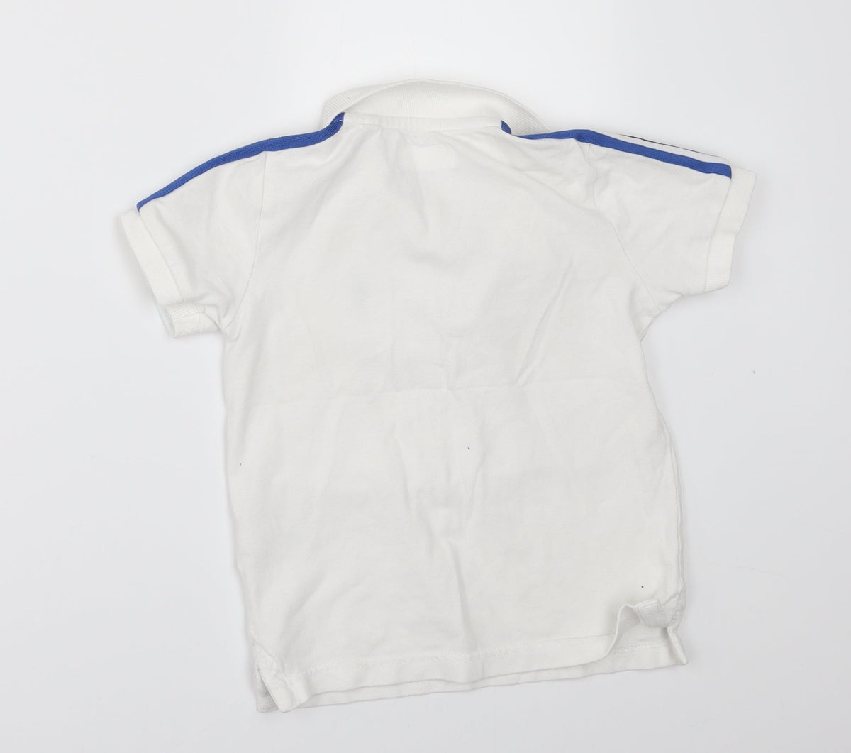 Back view of Next boys’ white basic polo, size 5, years