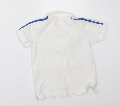 Back view of Next boys’ white basic polo, size 5, years