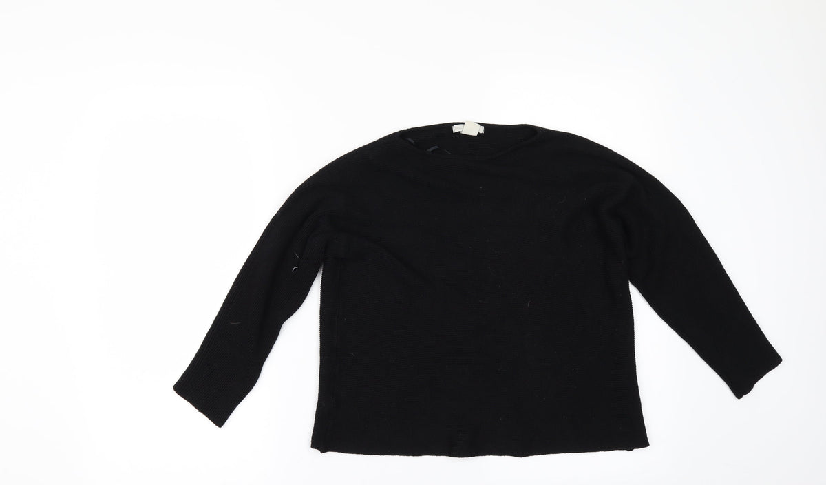 Front view of H&M women’s black jumper, size XS