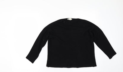 Front view of H&M women’s black jumper, size XS