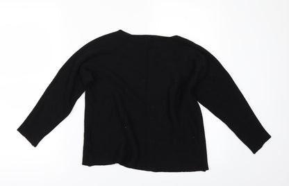 Back view of H&M women’s black jumper, size XS