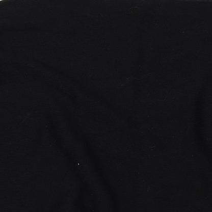 Brand and care label for H&M women’s black jumper, size XS