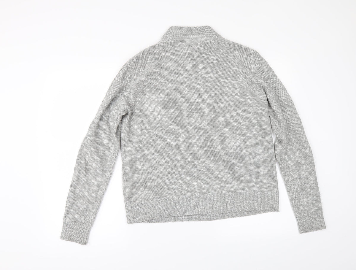 Back view of Papaya women’s grey jumper, size L