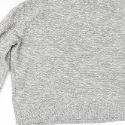 Brand and care label for Papaya women’s grey jumper, size L