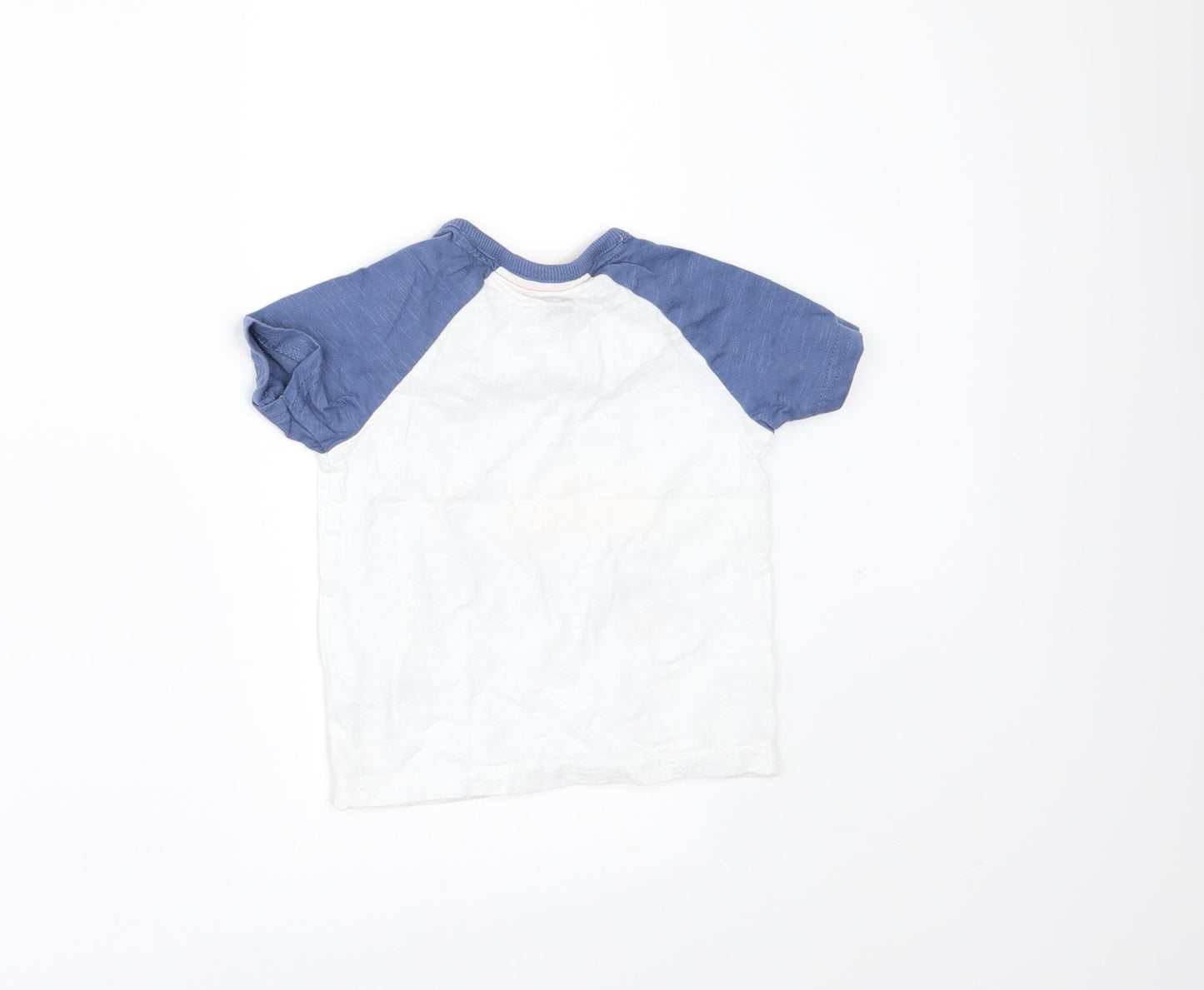 George Boys White   Basic T-Shirt Size 6-9 Months  - LITTLE MAN AT WORK