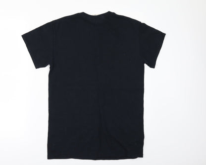 Mens UK Size S Gildan Black  T-Shirt