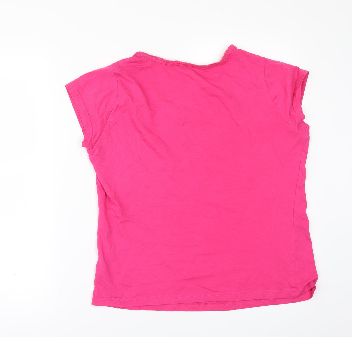 Back view of Marks & Spencer women’s pink solid top pyjama top, size UK 12