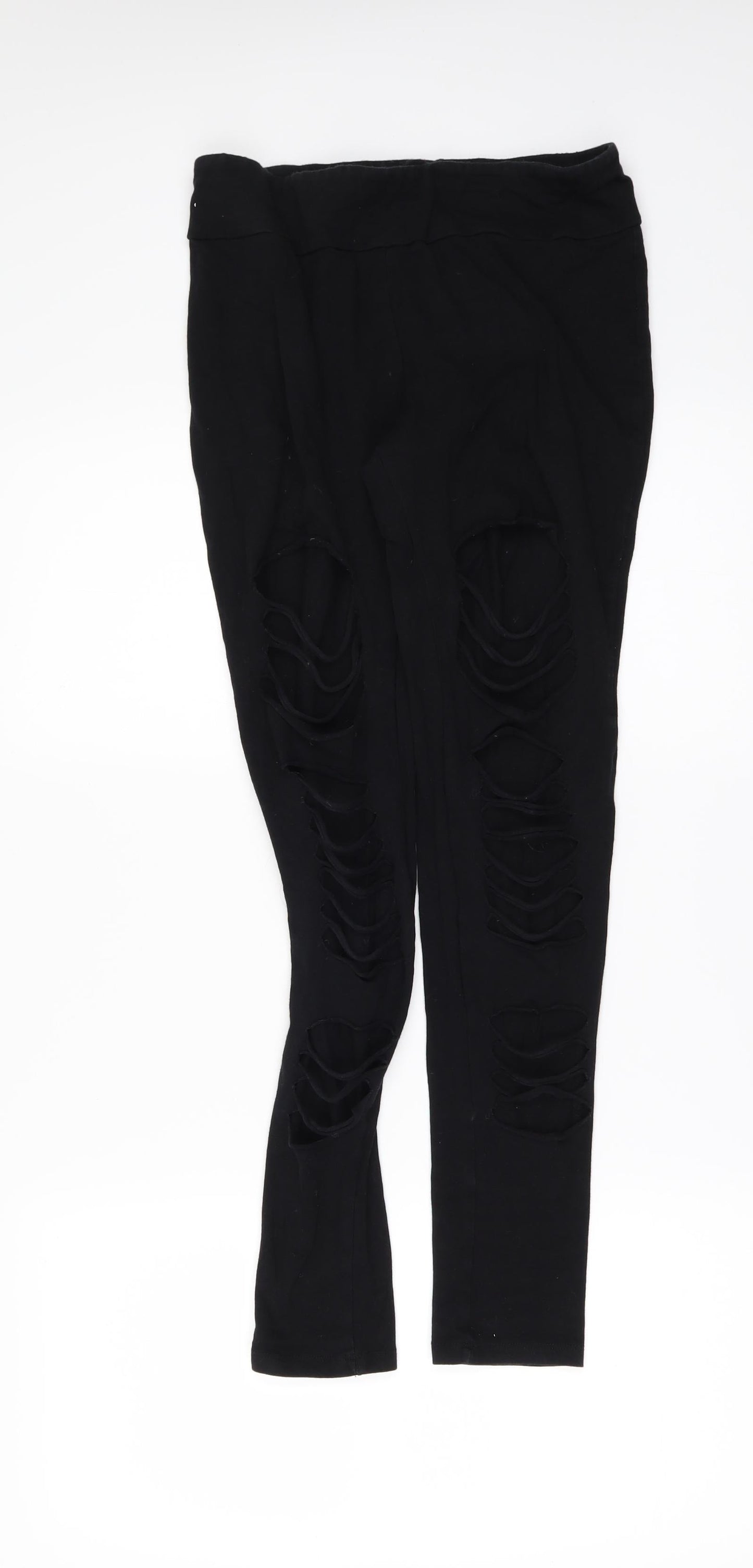 Womens UK Size 8 Select  Cargo Black Leggings