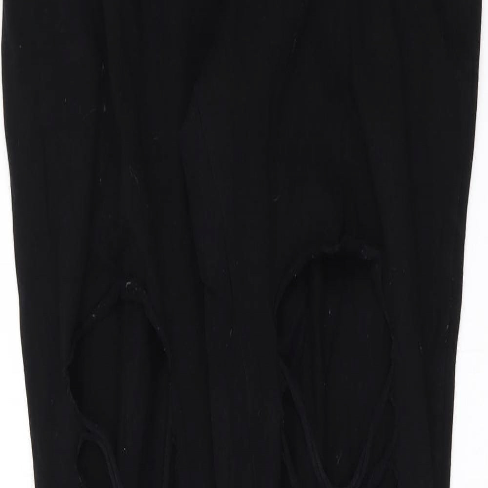 Womens UK Size 8 Select  Cargo Black Leggings