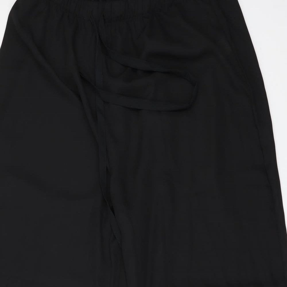 Womens UK Size XL Preworn Regular Fit  Black Trousers