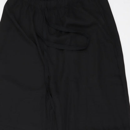 Womens UK Size XL Preworn Regular Fit  Black Trousers