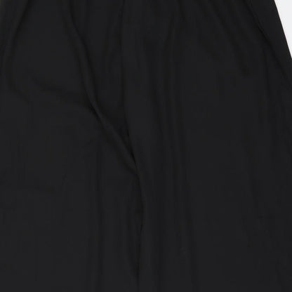 Womens UK Size XL Preworn Regular Fit  Black Trousers