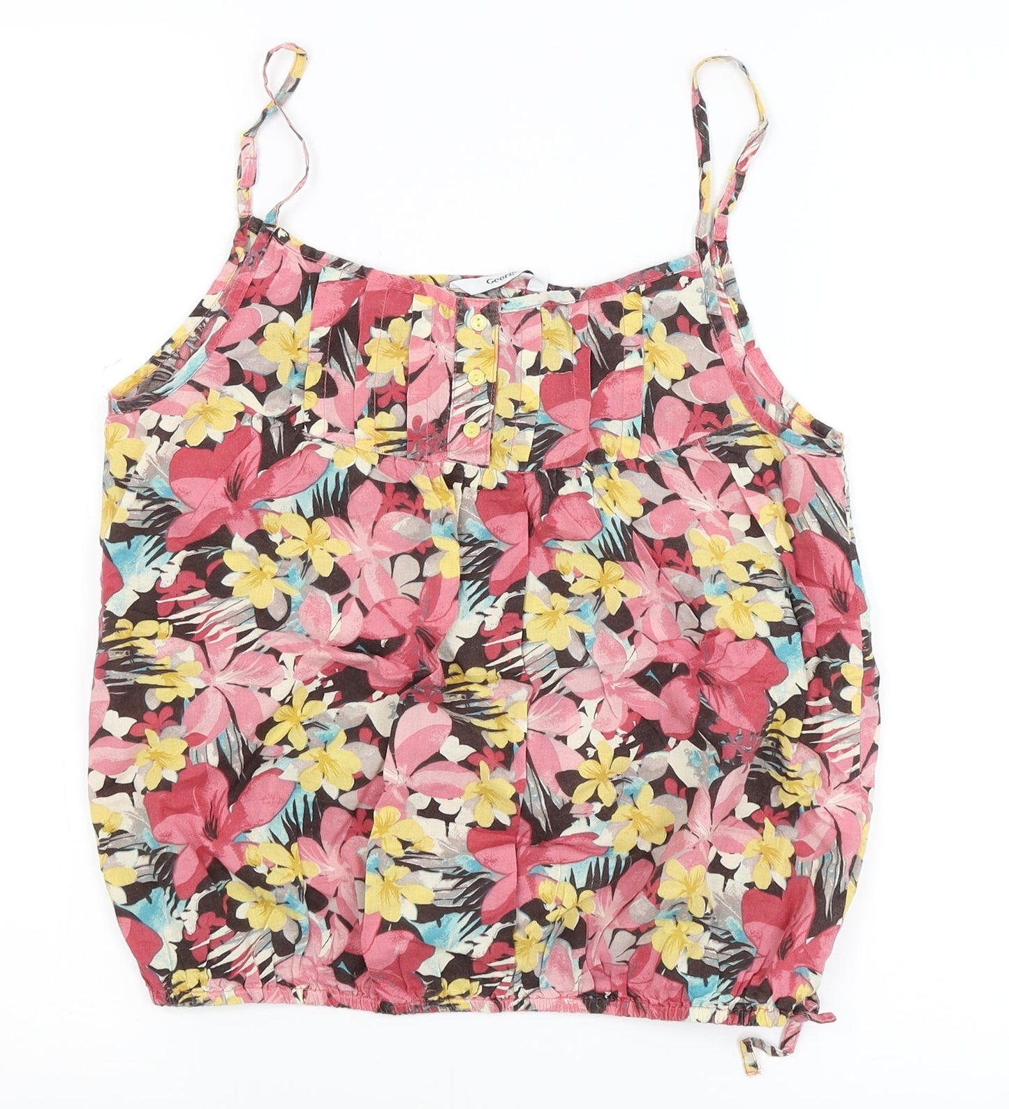 George Womens Multicoloured Floral  Camisole T-Shirt Size 8