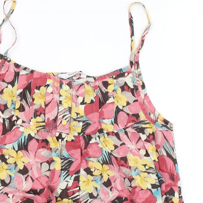 George Womens Multicoloured Floral  Camisole T-Shirt Size 8