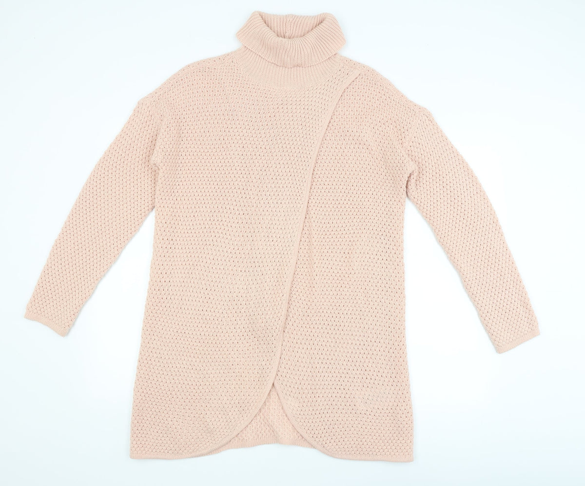 Front view of Jaqueline deYong women’s pink jumper, size S