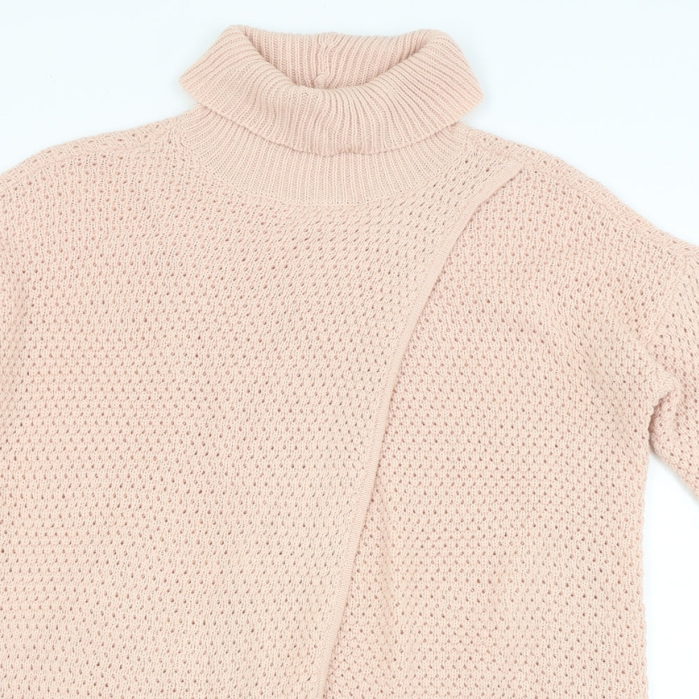 Close-up detail of Jaqueline deYong women’s pink jumper, size S