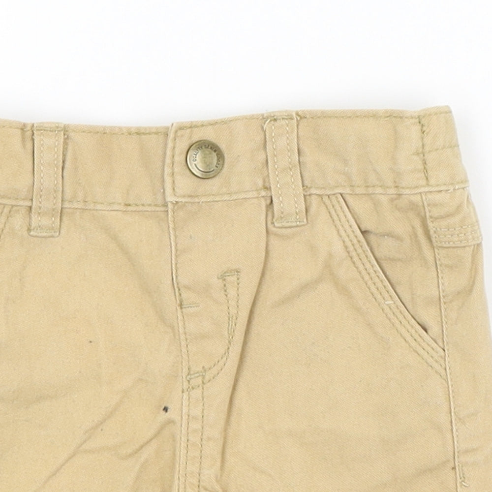Mini Rebl Baby Beige   Cargo Trousers Size 9-12 Months