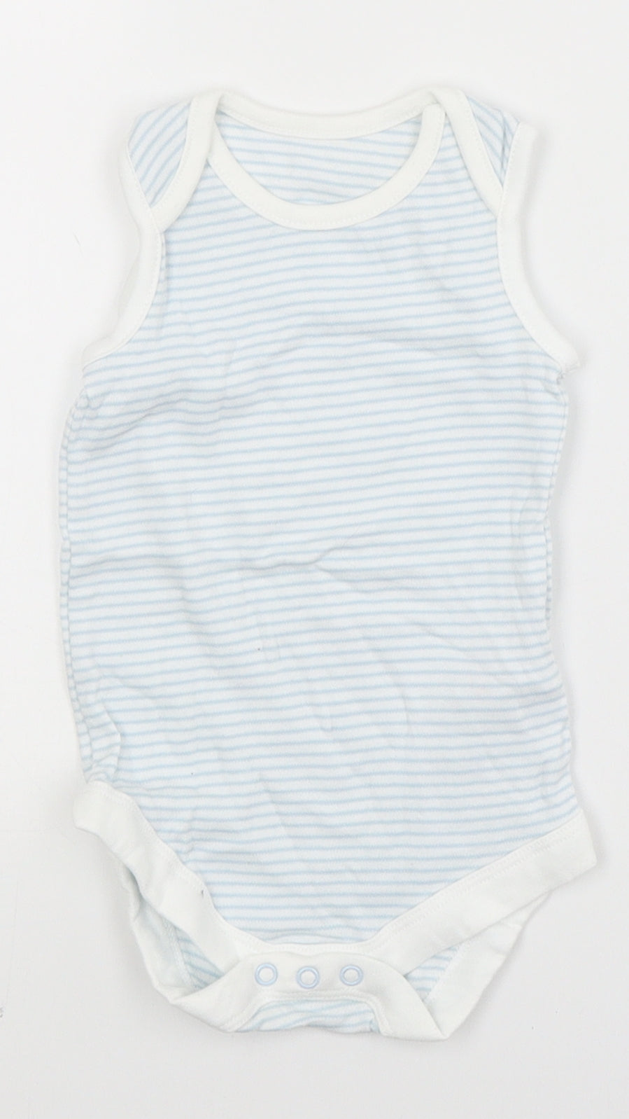TU Baby Blue Striped  Babygrow One-Piece Size 6-9 Months
