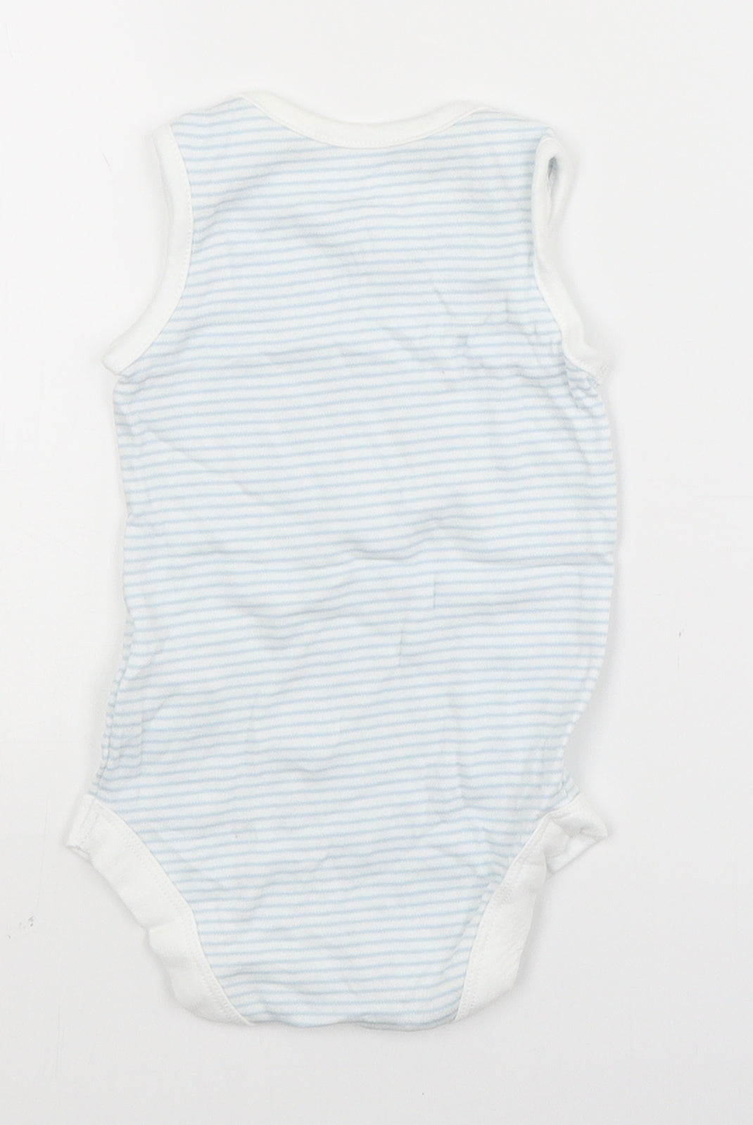 TU Baby Blue Striped  Babygrow One-Piece Size 6-9 Months