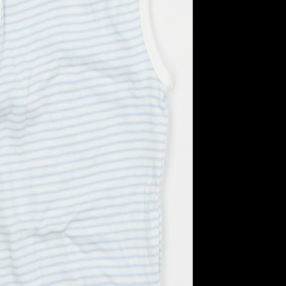 TU Baby Blue Striped  Babygrow One-Piece Size 6-9 Months